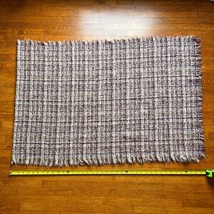 NWOT Purple Plaid Knit Scarf Wrap